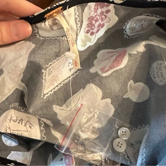 NWOT Free People Oakley Patterned Mini Dress - Picture 5 of 5